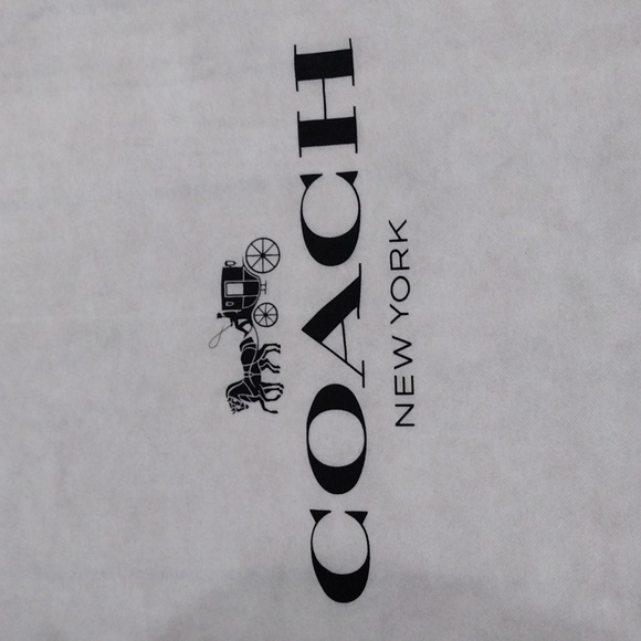 Coach NY White Protective Dust Bag – Drawstring Storage Bag 23x18.5-Inch Pouch - Picture 6 of 8